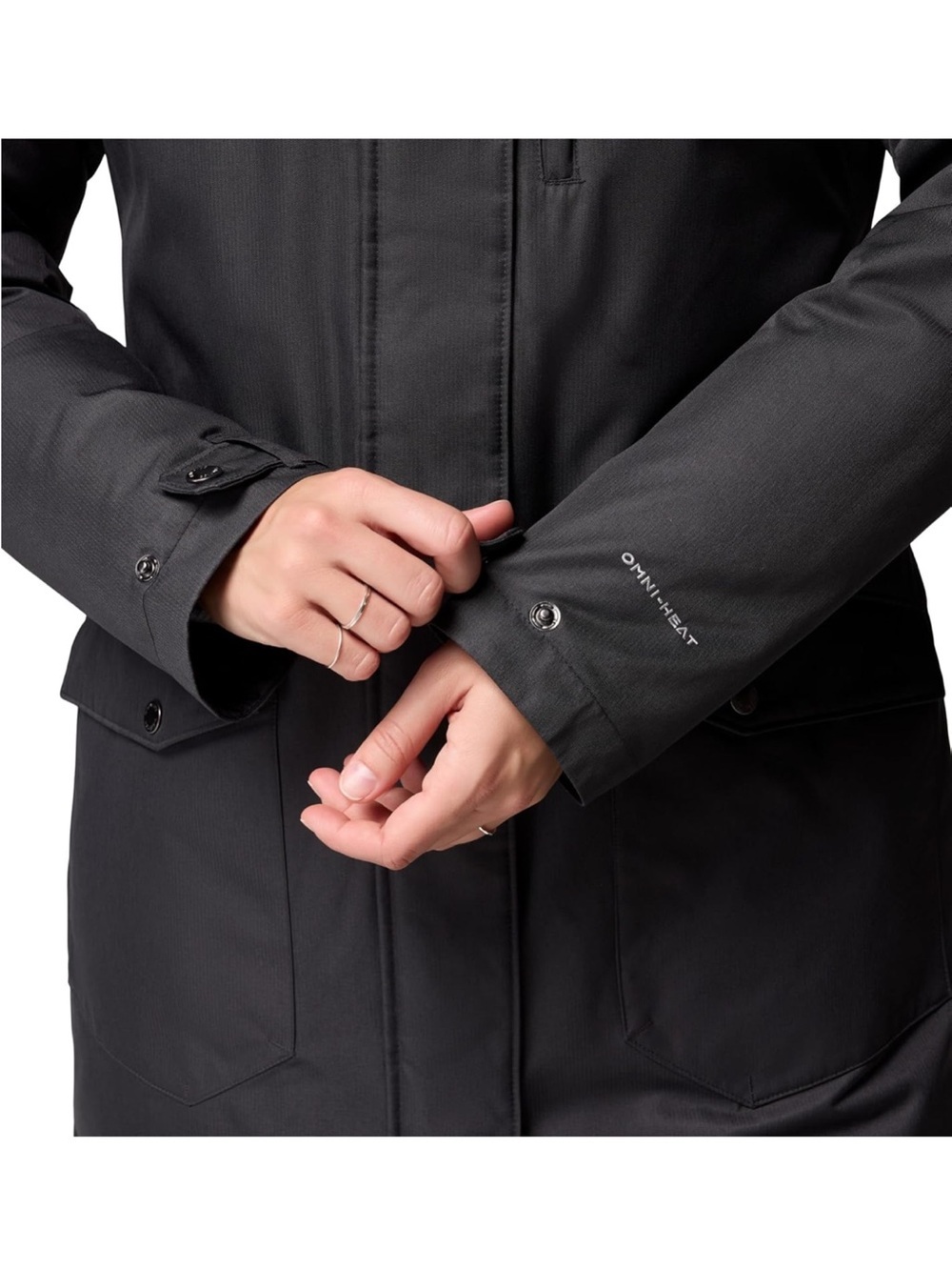 Columbia Omni-Heat Insulated Black Puffer Jacket Coat WW0885 Women’s 1X - Picture 4 of 8